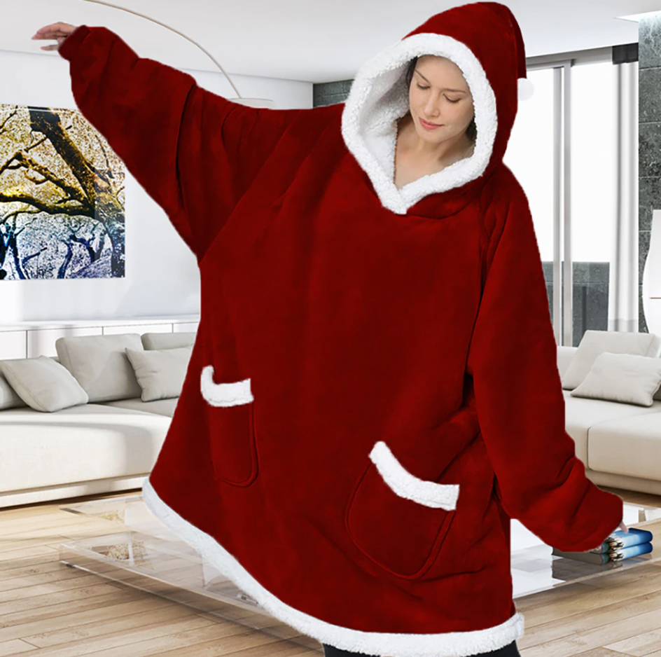 Obrovský plaidový sveter ultra pohodlný pre úplný odpočinok