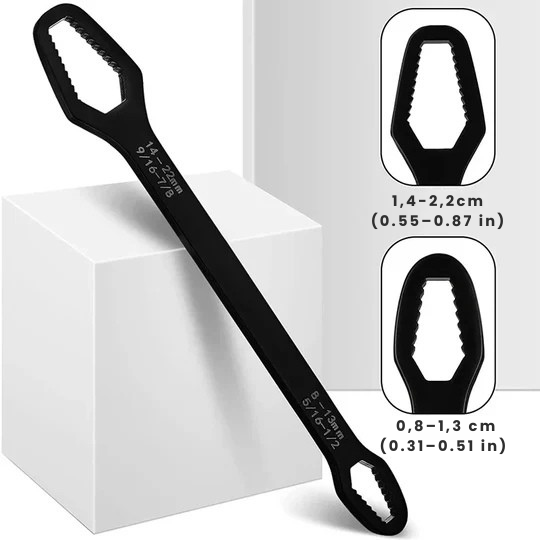 Solidny wielofunkcyjny klucz do różnych śrub i nakrętek 