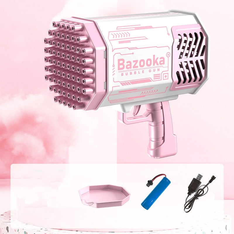 Rechargeable bubble gun 