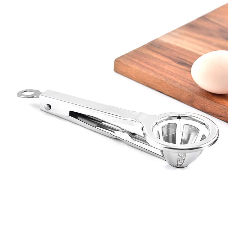 Eggdelere i rustfritt stål – Manuell skjærer for hardkokte egg 