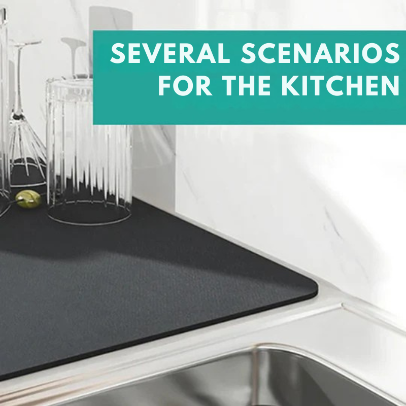 Super Absorbent Drainage Mat: Clean and Dry Kitchen 