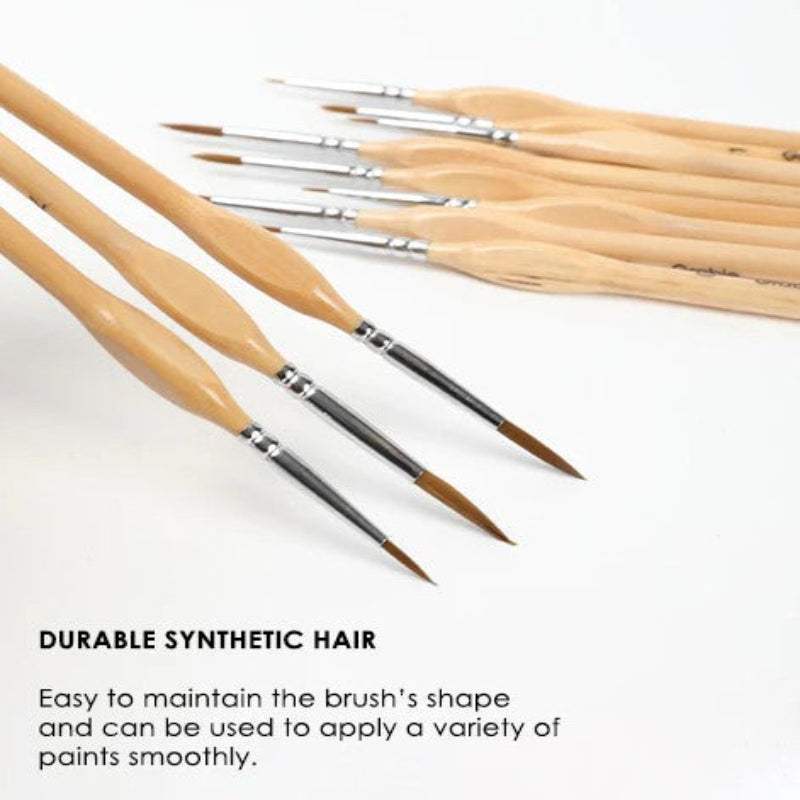 Præcise pensler til fine og perfekte detaljer (x11) 