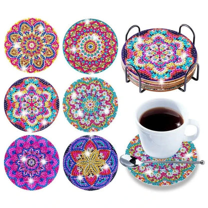 DIY rhinestone coasters set 