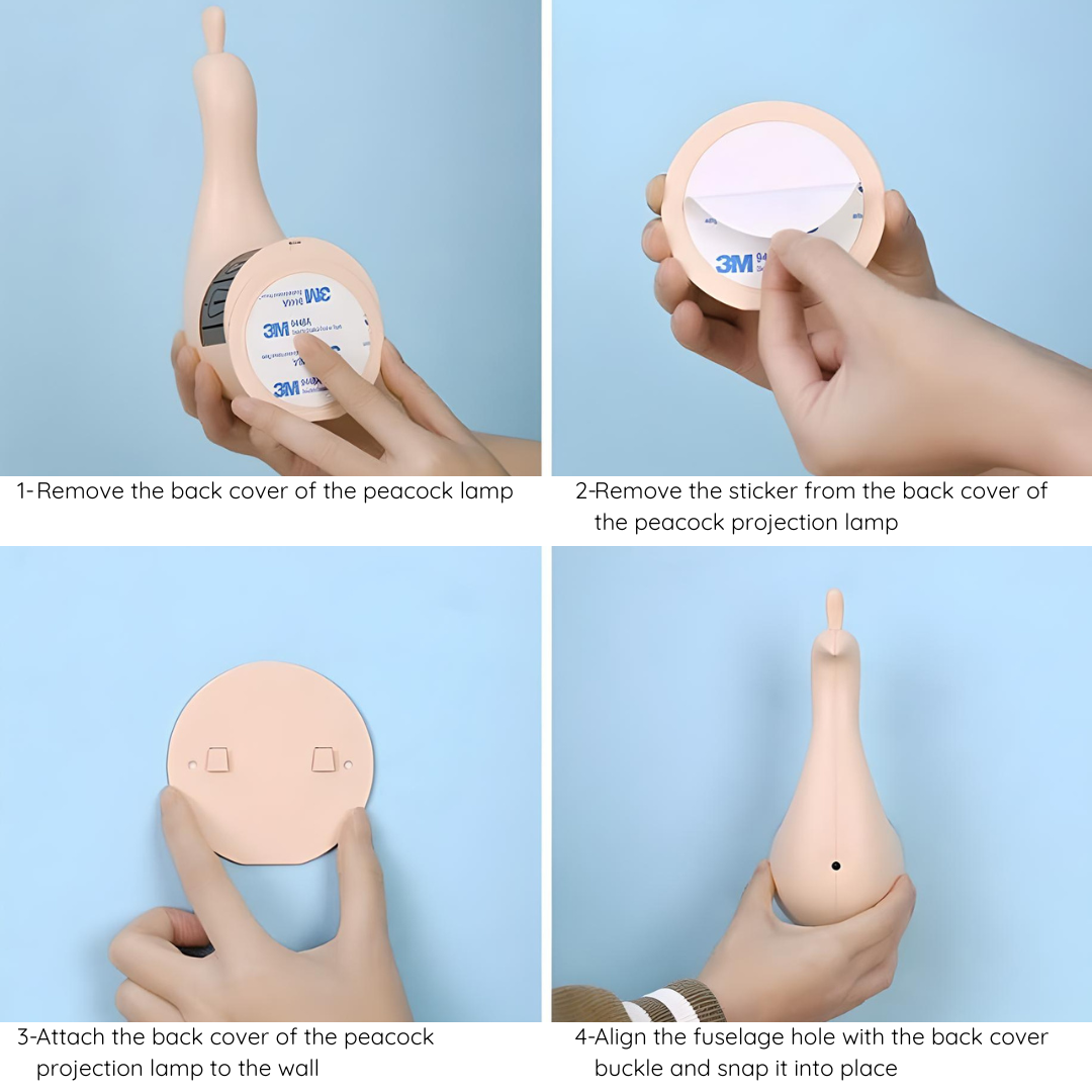 Magisk vegglampe for beroligende netter 