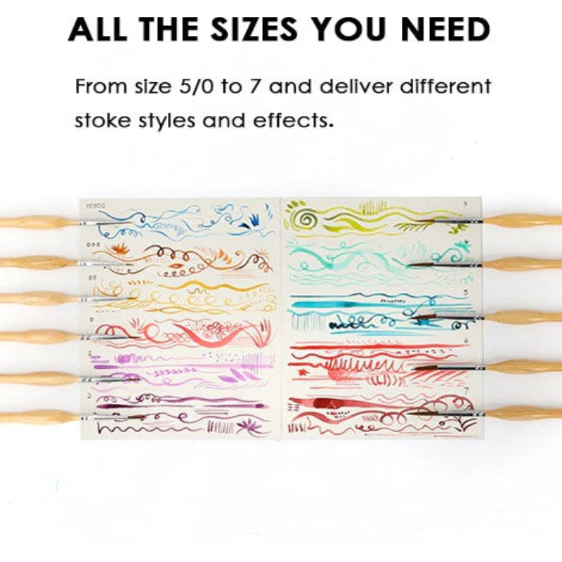 Præcise pensler til fine og perfekte detaljer (x11) 