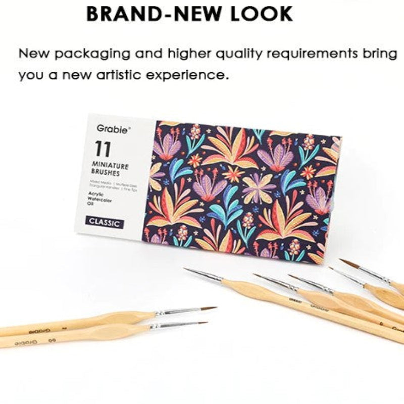 Præcise pensler til fine og perfekte detaljer (x11) 