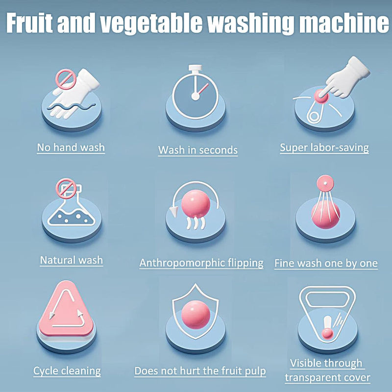 手間いらずで果物を完璧に掃除することができます。皮むきも不要です。 