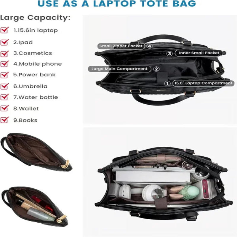 Borsa da lavoro 3 in 1 elegante e funzionale 