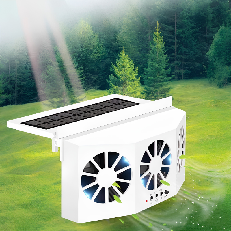 Ventilatore solare per auto con ricarica USB — foto 11