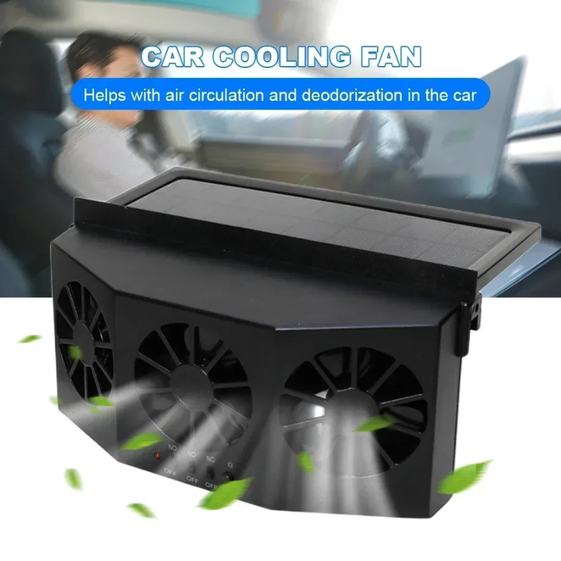 Ventilatore solare per auto con ricarica USB — foto 10