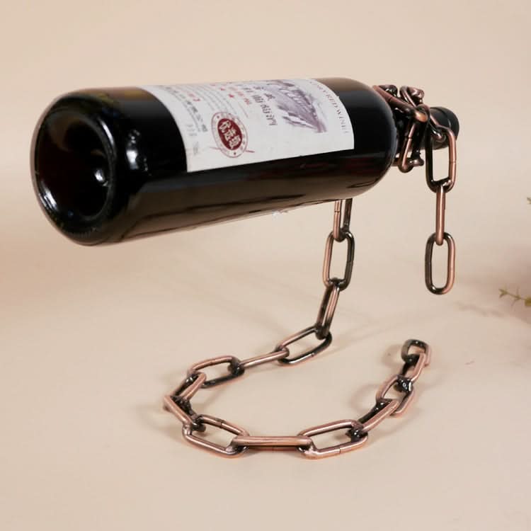 Support bouteille flottant - Effet chaîne magique