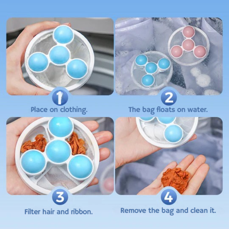 洗濯機用の毛、髪の毛、残留物のための抗毛フィルター 