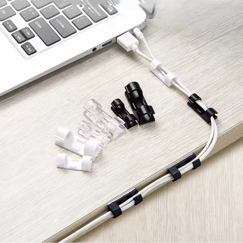 Fijaciones rápidas y discretas para cables y hilos (x20) 