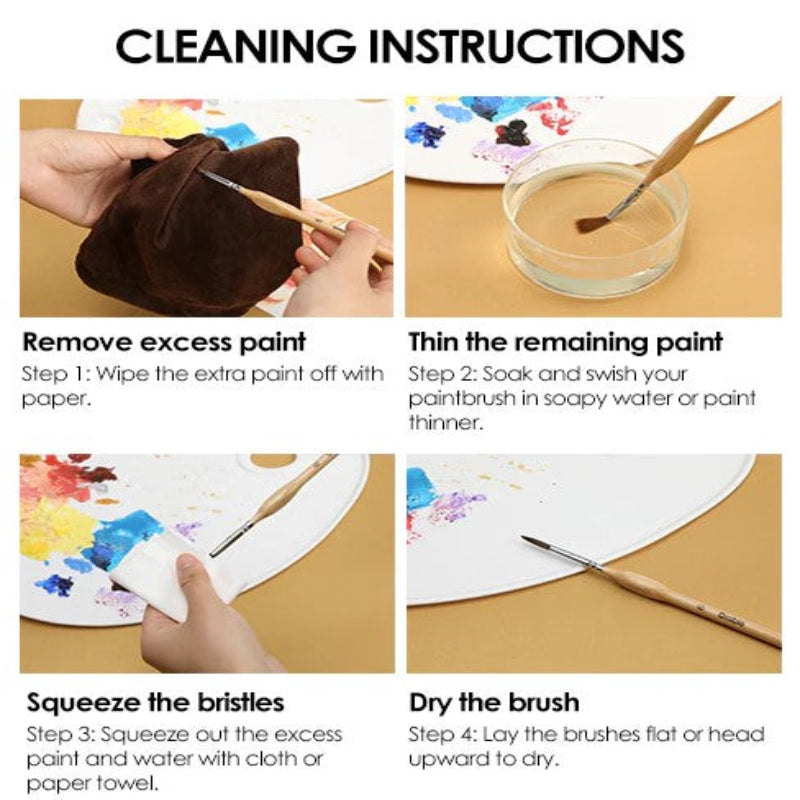 Præcise pensler til fine og perfekte detaljer (x11) 