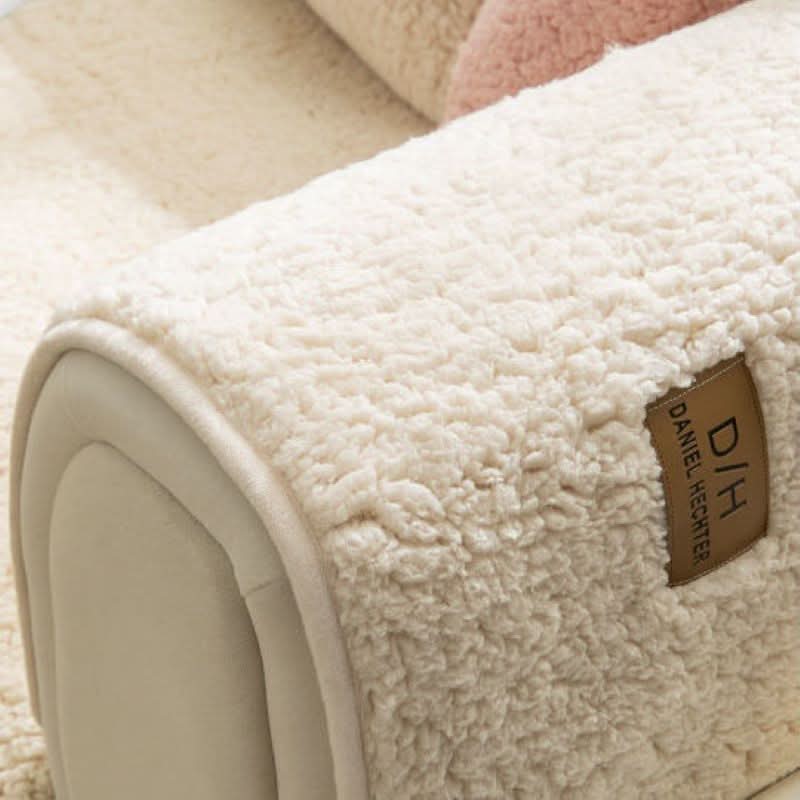 Ultrasoft fårskinnssofföverdrag – Plyseffekt & Antislip 