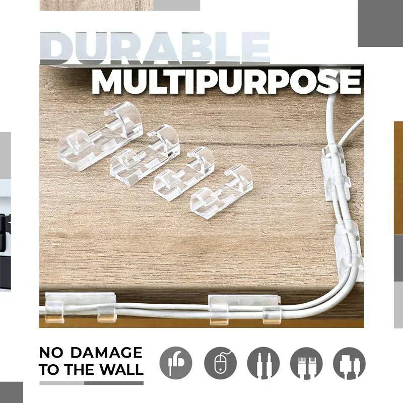 Fijaciones rápidas y discretas para cables y hilos (x20) 