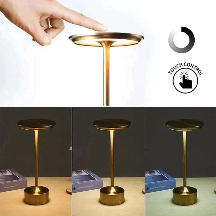 Trådlös LED-lampa med elegant och taktil design 