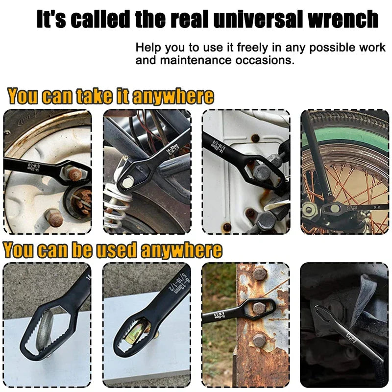 Solidny wielofunkcyjny klucz do różnych śrub i nakrętek 