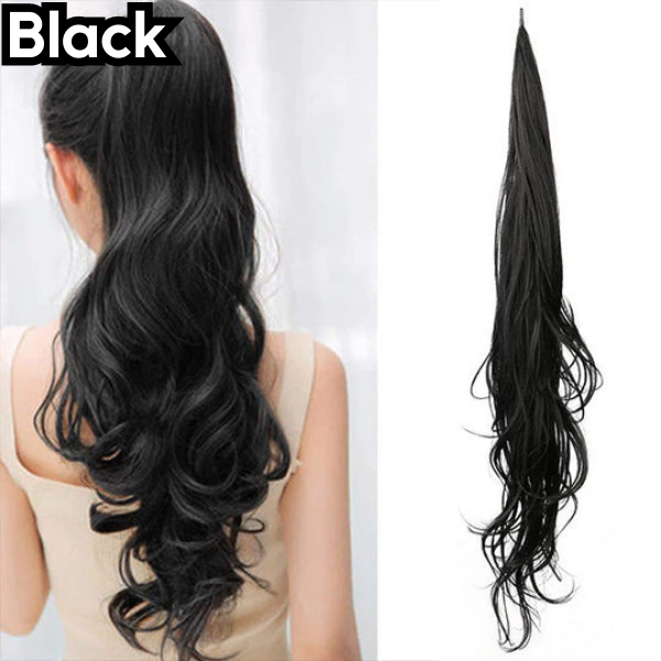 Glamour hästsvansförlängning för en chic look 