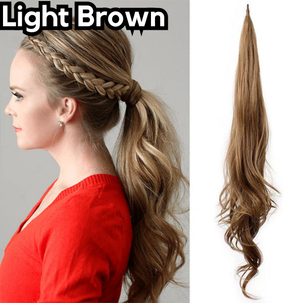 Glamour hästsvansförlängning för en chic look 