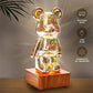 Lampada decorativa orso 3D con luce fatata 